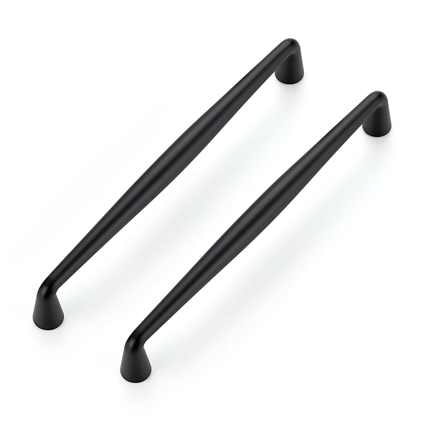 Ravinte Matte Black Cabinet Handles Solid Handles, Zinc Alloy Pull Feel, Modern style, Drawer Pulls, Easy Installation, Screws Included, For Cupboards, Dressers, Cabinets
