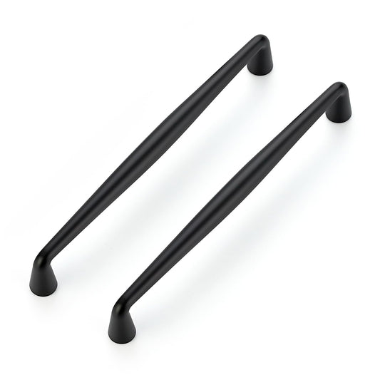 Ravinte Matte Black Cabinet Handles Solid Handles, Zinc Alloy Pull Feel, Modern style, Drawer Pulls, Easy Installation, Screws Included, For Cupboards, Dressers, Cabinets
