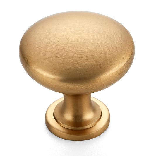 Ravinte Champagne Bronze Cabinet Knobs, Zinc Knobs Drawer Pulls, 50 Pack, Round Knob Shape, Smooth Pull Grip, Kitchen Cabinet Update, For Dressers, Drawers, Cabinet Doors, Furniture Hardware Projects
