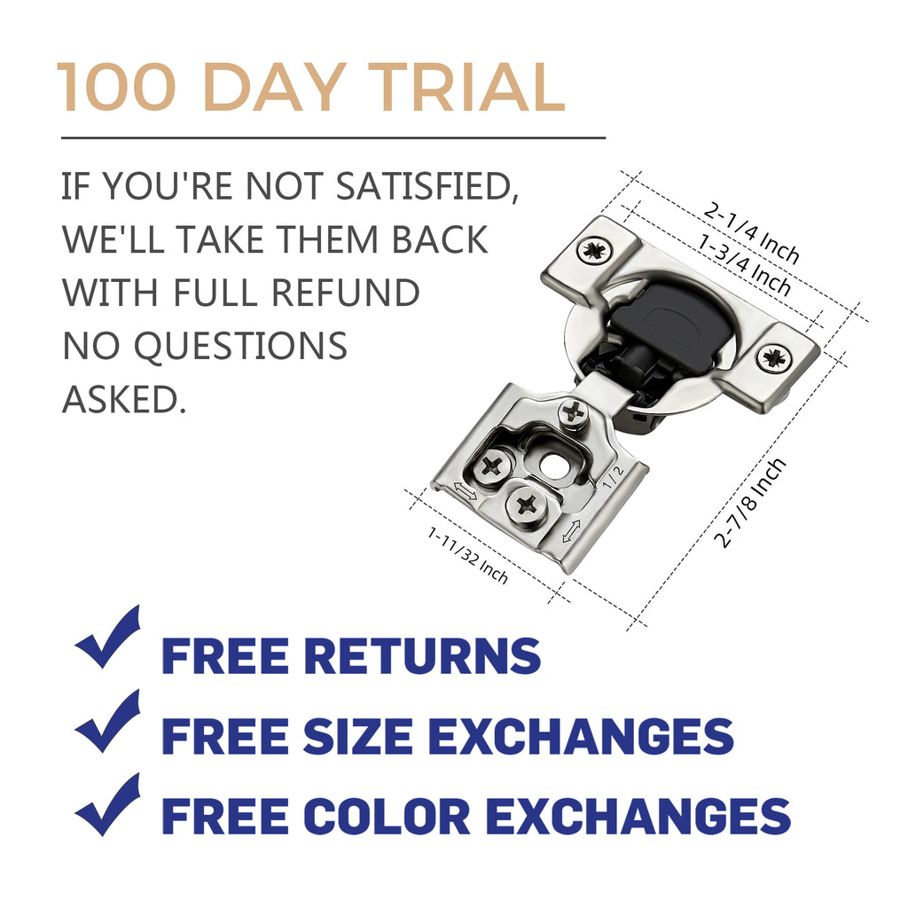 Soft Close Hinges for Kitchen Hinges Satin Nickel Hidden Hinge