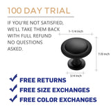 Ravinte 10 Pack 1-1/4 inch Kitchen Cabinet Knobs Drawer Knobs Dresser Knobs Matte Black Zinc Knobs Drawer Pulls Door Knobs Dresser Drawer Handles Knobs for Dresser Drawers