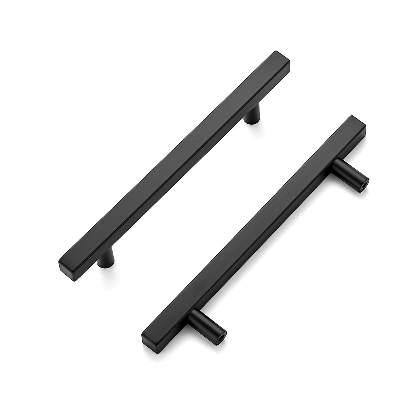 Ravinte 7.38'' Square Cabinet Pulls Matte Black Stainless Steel Kitchen Drawer Pulls Cabinet Handles 7-3/8”Length,5” Hole Center…