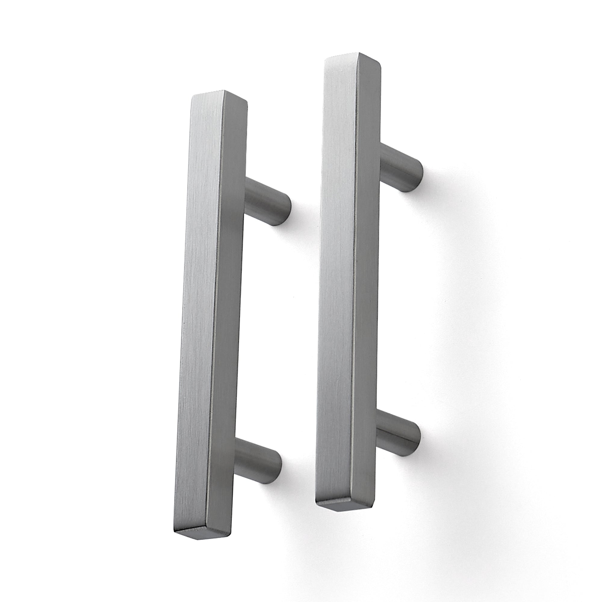 Ravinte 5 inch Square Cabinet Pulls Matte Black Stainless Steel Kitche
