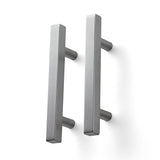 Ravinte 5 inch Square Cabinet Pulls Matte Black Stainless Steel Kitchen Drawer Pulls Cabinet Handles 5”Length, 3” Hole Center