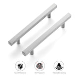 Ravinte 7.38'' Square Cabinet Pulls Matte Black Stainless Steel Kitchen Drawer Pulls Cabinet Handles 7-3/8”Length,5” Hole Center…