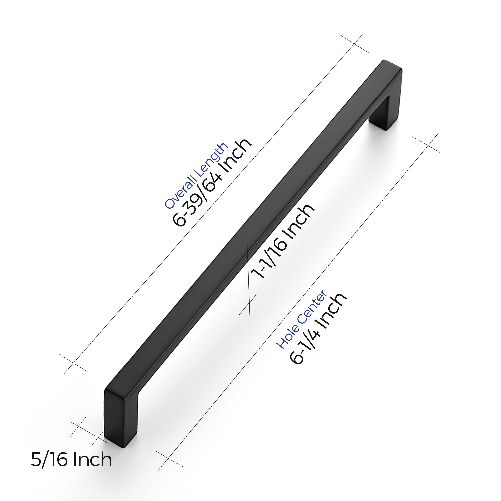 Ravinte Matte Black Cabinet Pulls Slim Kitchen Cabinet Handles Drawer