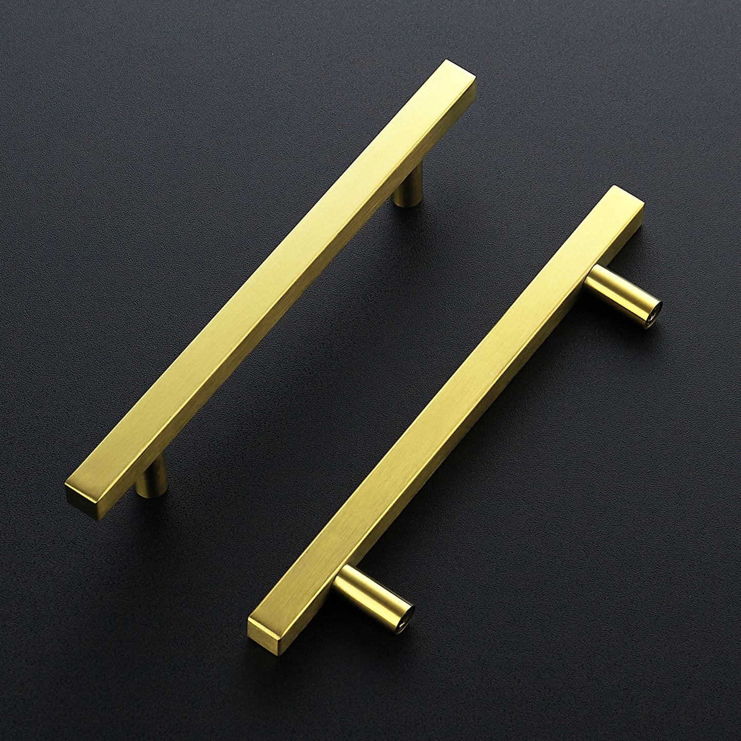 Ravinte 7.38'' Square Cabinet Pulls Matte Black Stainless Steel Kitchen Drawer Pulls Cabinet Handles 7-3/8”Length,5” Hole Center…