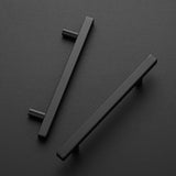 Ravinte 7.38'' Square Cabinet Pulls Matte Black Stainless Steel Kitchen Drawer Pulls Cabinet Handles 7-3/8”Length,5” Hole Center…