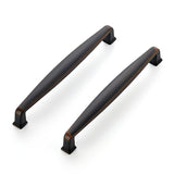 Ravinte Solid 6-1/4 Inch Kitchen Cabinet Handles Matte Black Cabinet Pulls Black Drawer Pulls Kitchen Cabinet Hardware Kitchen Handles for Cabinets Cupboard Handles Drawer Handles