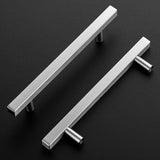 Ravinte 7.38'' Square Cabinet Pulls Matte Black Stainless Steel Kitchen Drawer Pulls Cabinet Handles 7-3/8”Length,5” Hole Center…