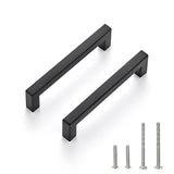 Ravinte 25 Pack 5 Inch Kitchen Square Cabinet Handles Matte Black Cabinet Pulls Black Drawer Pulls Kitchen Cabinet Hardware Kitchen Handles for Cabinets Cupboard Handles Drawer Handles