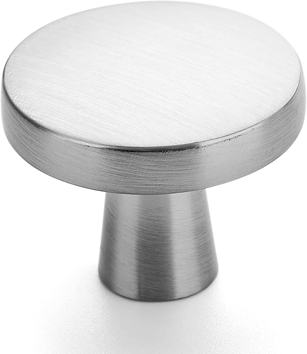 Ravinte Drawer Pulls 1-1/4 Inch Kitchen Cabinet Knobs Solid Round Dresser Drawer Knobs Dresser Knobs Simple Cabinet Hardware for Cupboard Drawer Pulls…
