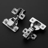 Ravinte Short Arm Cabinet Hinges for 1/2 and 5/8 Inch Overlay Kitchen Cabinet Door 105 Degree Opening Angle Soft Close Concealed Kitchen Cabinet Door Hinges for Face Frame Overlay Cabinet Including Mounting Screws
