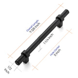 Ravinte  Cabinet Pulls Matte Black Kitchen Cabinet Hardware Cupboard Handles with Square Base