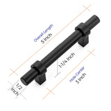 Ravinte  Cabinet Pulls Matte Black Kitchen Cabinet Hardware Cupboard Handles with Square Base