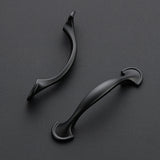 Ravinte Solid Rounded Foot Arch Kitchen Cabinet Handles Matte Black Curved Cabinet Pulls Black Drawer Pulls Kitchen Cabinet Hardware Kitchen Handles for Cabinets Drawer Handles