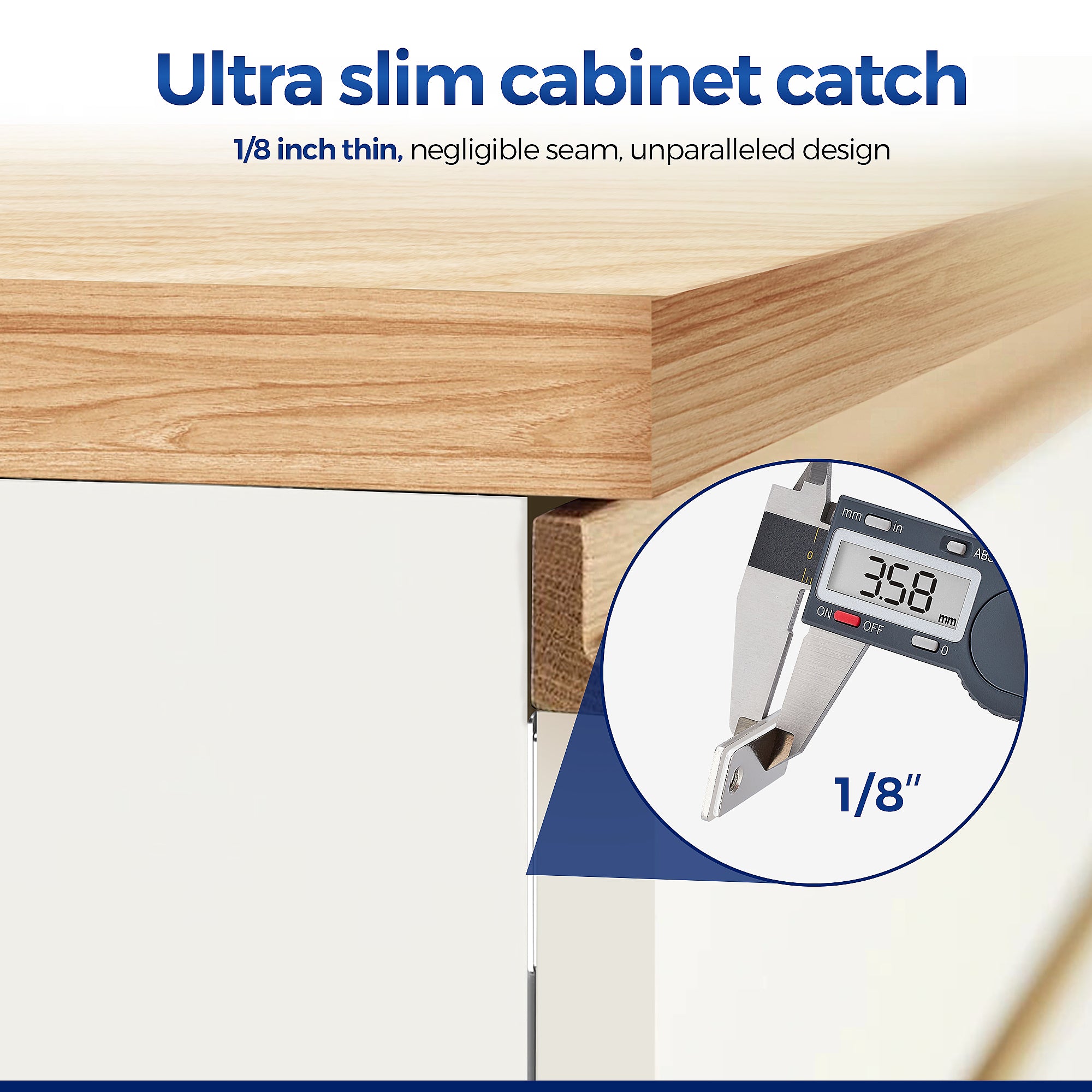Ultra Thin Cabinet Door Catch Stainless Steel Cabinet Magnetic Door Ca –  Ravinte