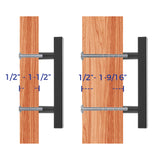 Ravinte 7.38'' Square Cabinet Pulls Matte Black Stainless Steel Kitchen Drawer Pulls Cabinet Handles 7-3/8”Length,5” Hole Center…