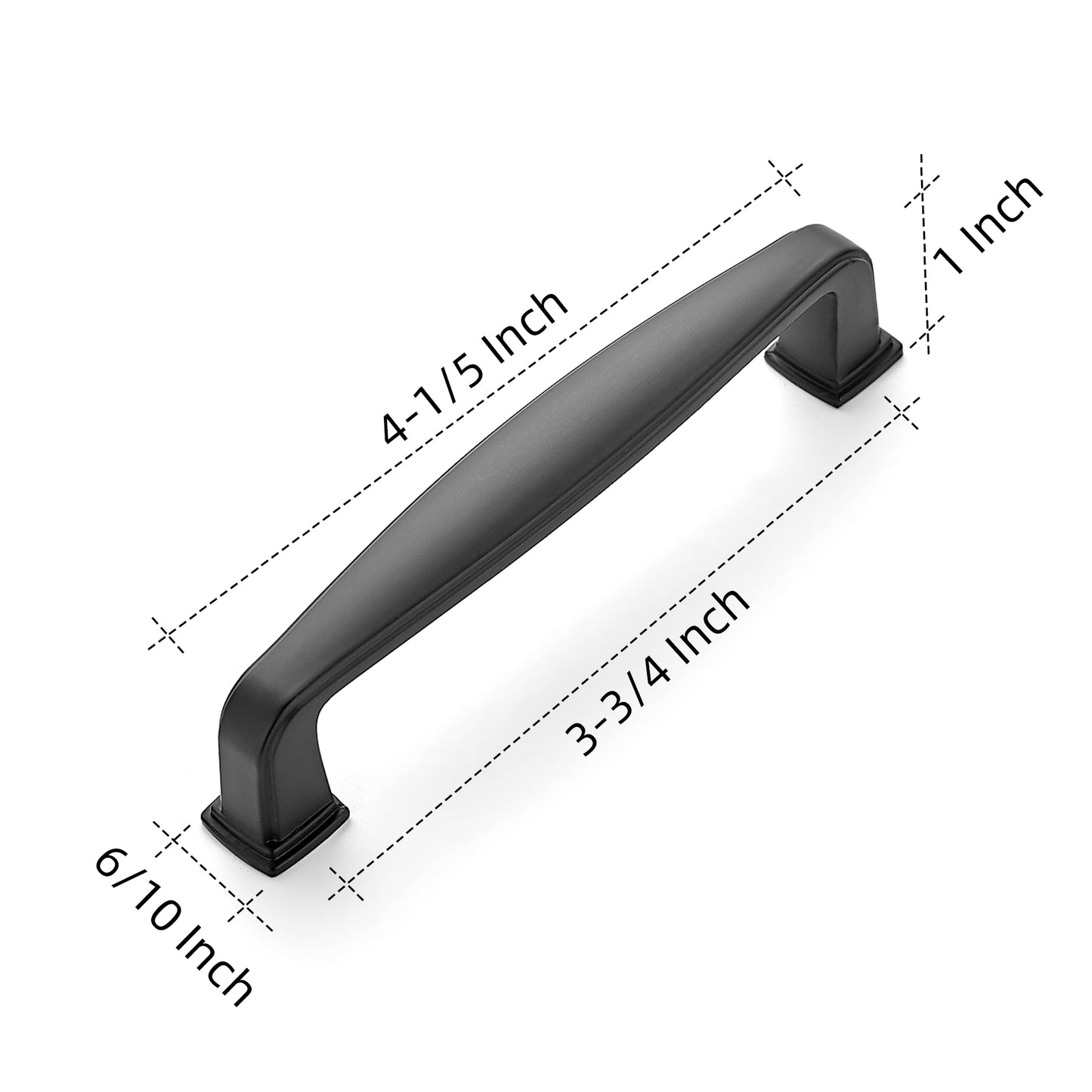Ravinte Solid 3-3/4 Inch Kitchen Cabinet Handles Matte Black Cabinet Pulls Black Drawer Pulls Kitchen Cabinet Hardware Kitchen Handles for Cabinets Cupboard Handles Drawer Handles