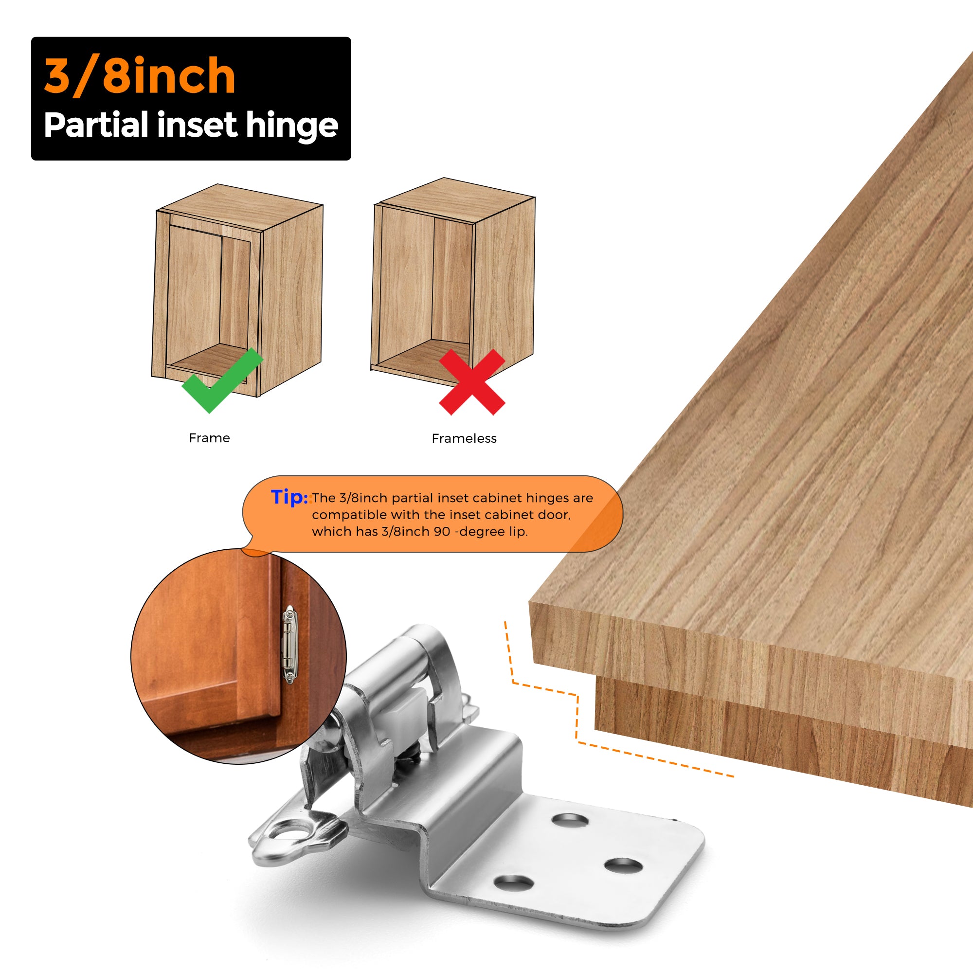 Inner Hinge Inset Cabinet Door Hinges