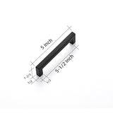 Ravinte 30 Pack 5 Inch Kitchen Square Cabinet Handles Matte Black Cabinet Pulls Black Drawer Pulls Kitchen Cabinet Hardware Kitchen Handles for Cabinets Cupboard Handles Drawer Handles