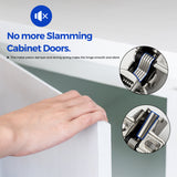 Ravinte Short Arm Cabinet Hinges for 1/2 and 5/8 Inch Overlay Kitchen Cabinet Door 105 Degree Opening Angle Soft Close Concealed Kitchen Cabinet Door Hinges for Face Frame Overlay Cabinet Including Mounting Screws