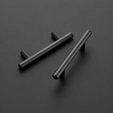 6 Pack | 5'' Cabinet Pulls Matte Black Stainless Steel Kitchen Drawer Pulls Cabinet Handles 5”Length, 3” Hole Center