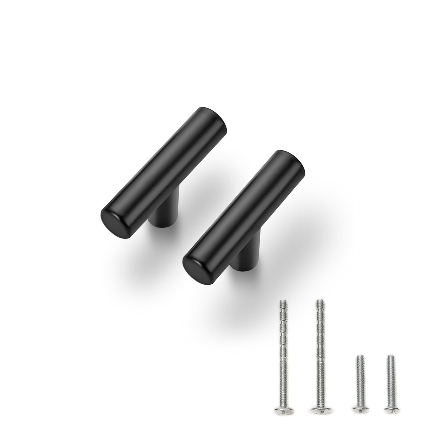 10 Pack 2 inch Cabinet Pulls Matte Black Stainless Steel Kitchen Drawer Pulls Cupboard Handles Cabinet Handles