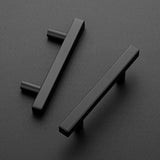 Ravinte 5 inch Square Cabinet Pulls Matte Black Stainless Steel Kitchen Drawer Pulls Cabinet Handles 5”Length, 3” Hole Center