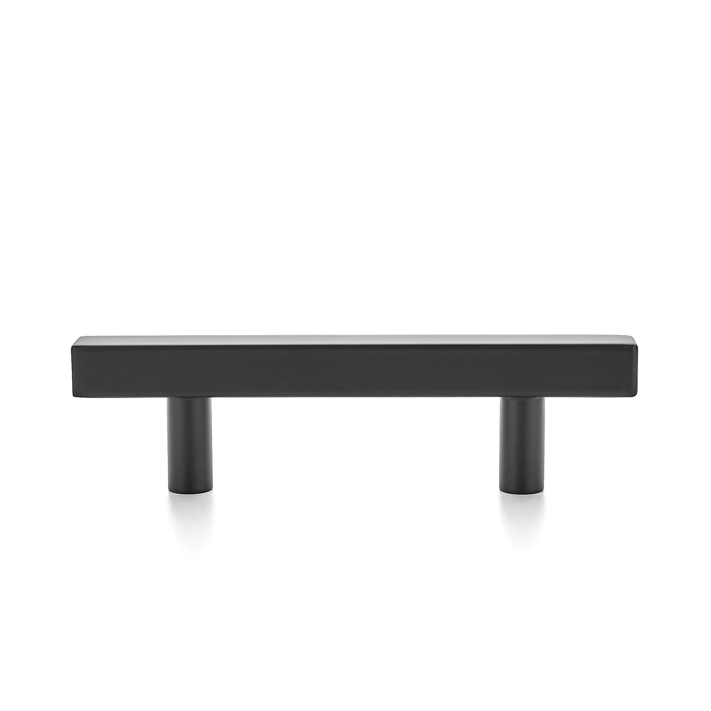 Ravinte 5 inch Square Cabinet Pulls Matte Black Stainless Steel Kitchen Drawer Pulls Cabinet Handles 5”Length, 3” Hole Center