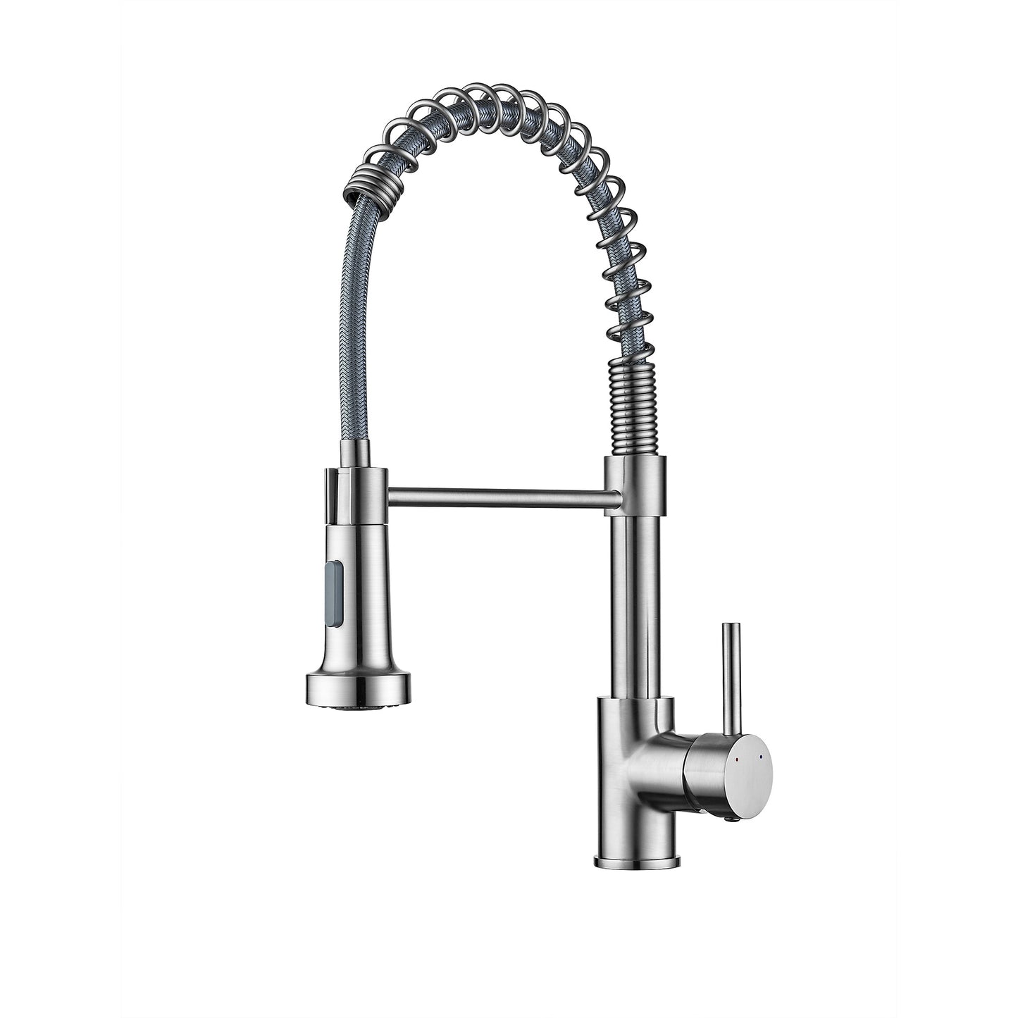 Ravinte Commercial Kitchen Faucet With Sprayer Single Handle Spring Spout Faucets Pull Down Sprayer Solid Brass Kitchen Sink Faucet Farmhouse Kitchen Faucets