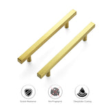 Ravinte 7.38'' Square Cabinet Pulls Matte Black Stainless Steel Kitchen Drawer Pulls Cabinet Handles 7-3/8”Length,5” Hole Center…