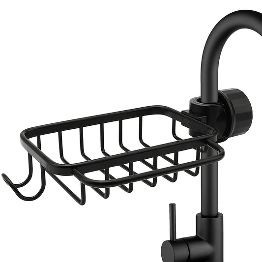 Ravinte Sponge Holder for Kitchen Sink, Hanging Drain Sink Sponge Holder Over Facuet Sponge Holder Sink Caddy Faucet Rack for Kitchen Sink Organizer and Bathroom Shower Rack