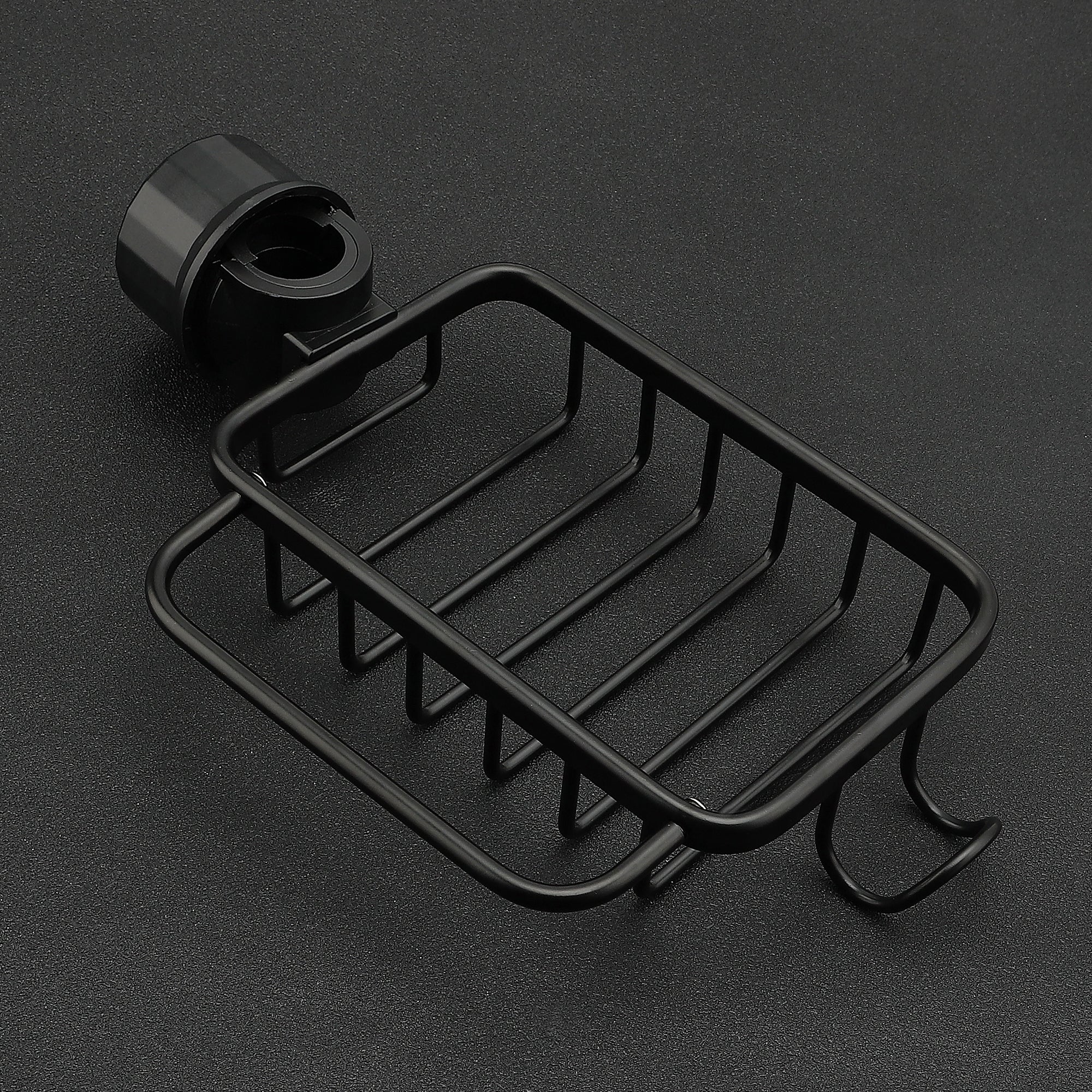Kitchen Details Metal Sink Caddy with Suction Attachment - Kitchen Details Sponge  Holder in Black - 5.5X2.6X2.4 inches - Perfect for Sponges - Drainage  Design in the Sink Caddies department at