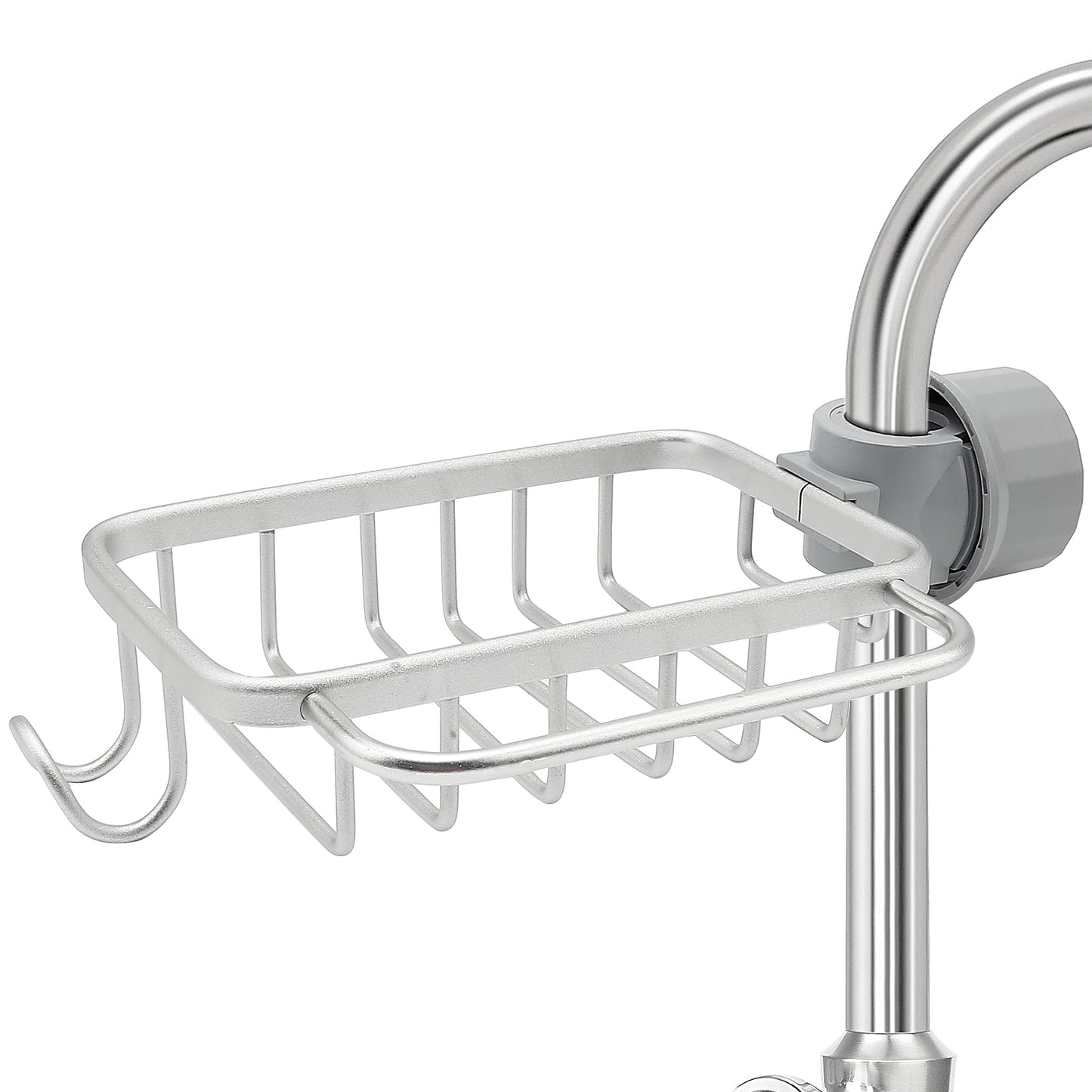 Ravinte Sponge Holder for Kitchen Sink, Hanging Drain Sink Sponge Holder Over Facuet Sponge Holder Sink Caddy Faucet Rack for Kitchen Sink Organizer and Bathroom Shower Rack